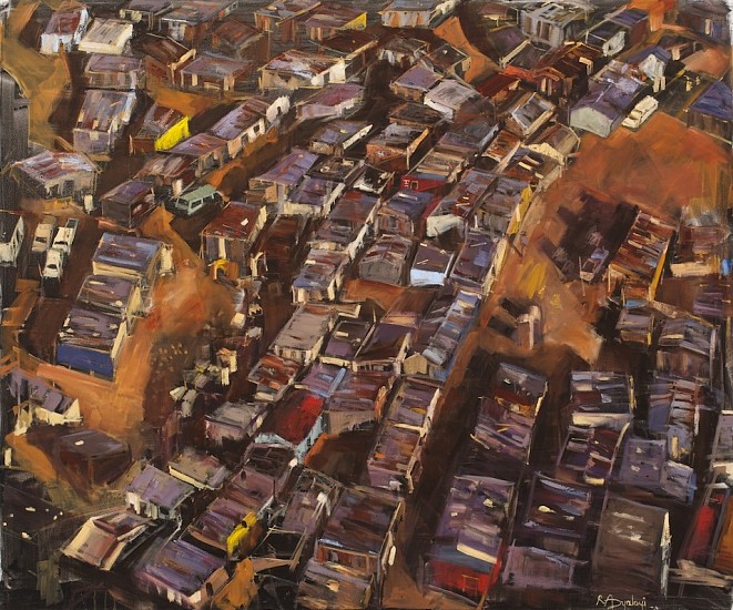 RICKY DYALOYI, Aerial View
Oil on canvas