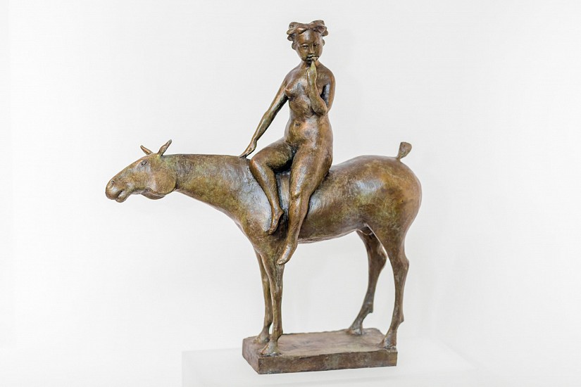 OLIVIA MUSGRAVE, Seated Amazon Smelling a Rose
Bronze