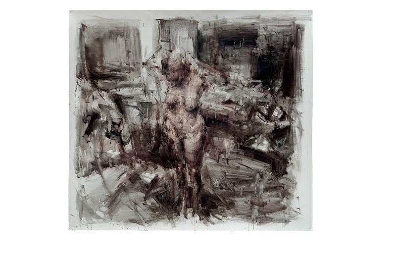 ALESSANDRO PAPETTI, Nudo
2016, Oil on paper mounted on canvas