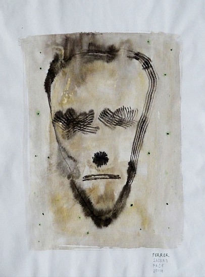 GUY FERRER, Sacred Face
Ink on paper