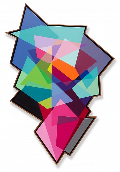 ANDRZEJ URBANSKI, A012 62/53/18
Spray paint & acrylic on shaped canvas framed in kiaat