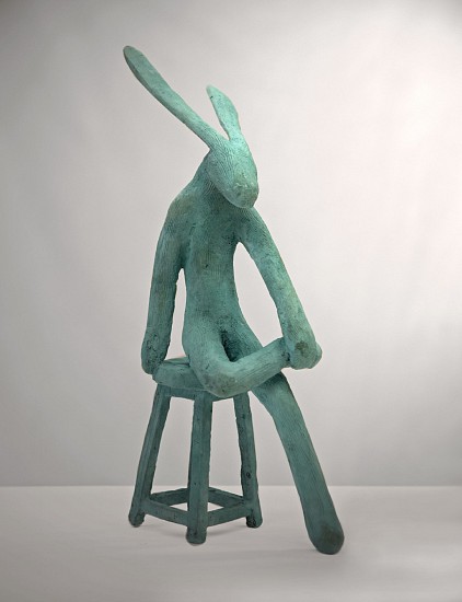 GUY DU TOIT, Small Hare on a Stool II
Bronze