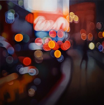 Philip Barlow Circus II Oil on canvas 120 x 120 cm