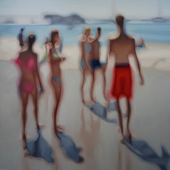 Philip Barlow Flight oil on canvas 120 x 120cm