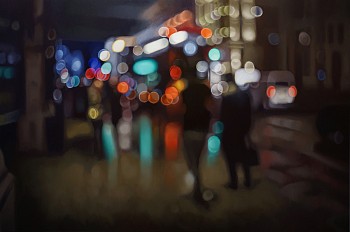 Philip Barlow Piccadilly oil on canvas 100 x 150 cm