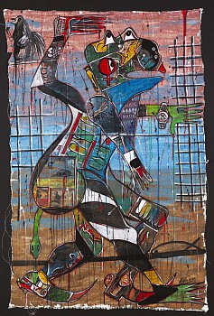 Modern Puppet II, mixed media on canvas, 157 x 105 cm.jpeg