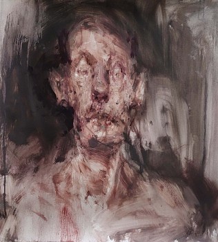 4 AP 12 18, Ritratto VI, 2018, olio su tela, cm. 44 x 40