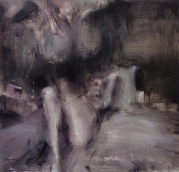 13 AP 14 18, Notte insonne, 2018, olio su tela, cm 51 x 54