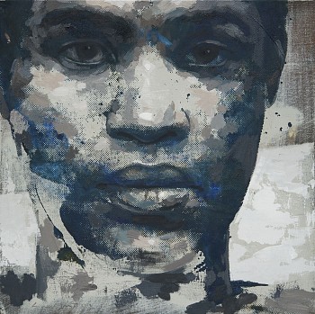 re emerge 2019 oil&silkscreen on linen 60x60cm hr