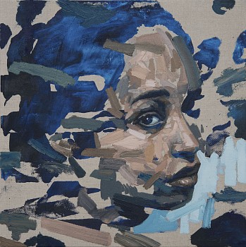 emerging facets 2019 oil & silkscreen on linen 60x60cm