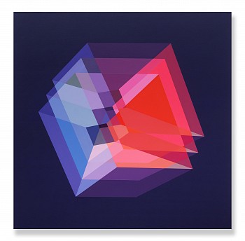 A06 79 70 19 spray paint & acrylic on canvas framed Kiaat 145mx145m