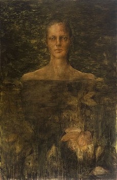 Shany van den Berg, Afterglow, oil on board, 137 x 91 cm