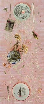 A Sparrow In The Hand Is Better Than A Thousand Sparrows Flying, oil on linen, 140 x 60cm