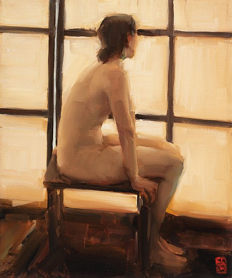 SASHA HARTSLIEF, Japanese Screen I
Oil on canvas