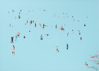 SMALL KIRSTEN BEETS. Salt Water, 2018. Oil on board. 570 x 780mm. Framed
