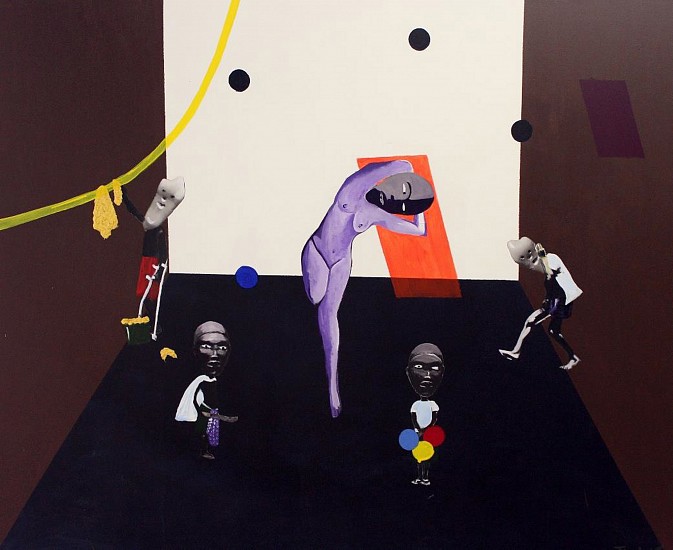 TERESA KUTALA FIRMINO, Balancing Kwakwete (Disappointment)
Mixed media on canvas