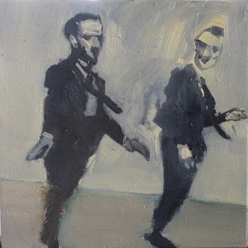 Jump oil on canvas 35 x 35cm