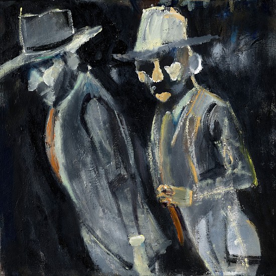 ANNE SASSOON, Men in Hats
Oil on canvas