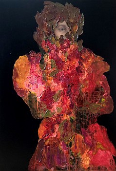 As yet untitled III mixed media on board 92 x 64 cm