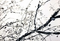 7. Tree Composition #2, ink on paper, 100 x 70cm, 2020