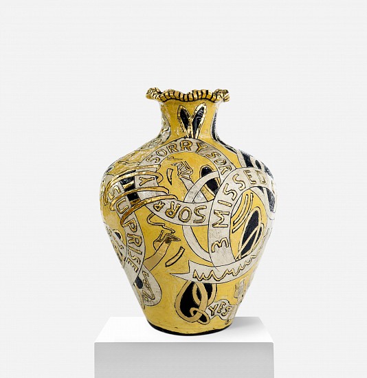 LUCINDA MUDGE, Sorry Sorry
Glazed ceramic, gold lustre