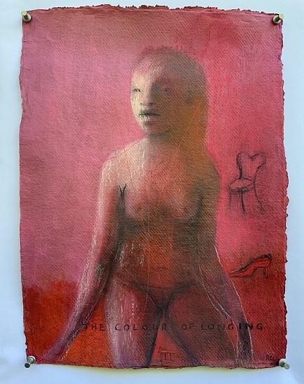 DEBORAH BELL, Pink Suite 1: In Memory of Robert, The Colour of Longing II
Charcoal, Pastel and Oil Paint on Handmade Paper