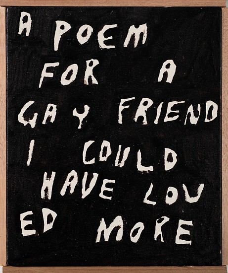 BRETT CHARLES  SEILER, A Poem
Oil on canvas