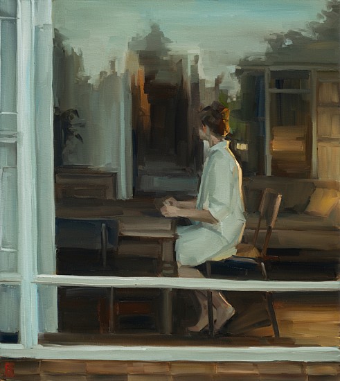 SASHA HARTSLIEF, The girl in the window
Oil on canvas