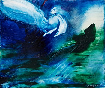 Beezy Bailey, Floating my Boat, Oil on board, 30 x 35.5 cm