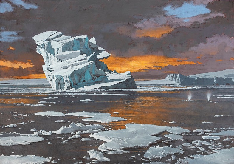JOHN MEYER, Humpback Haven (Antarctica)
Mixed media on canvas