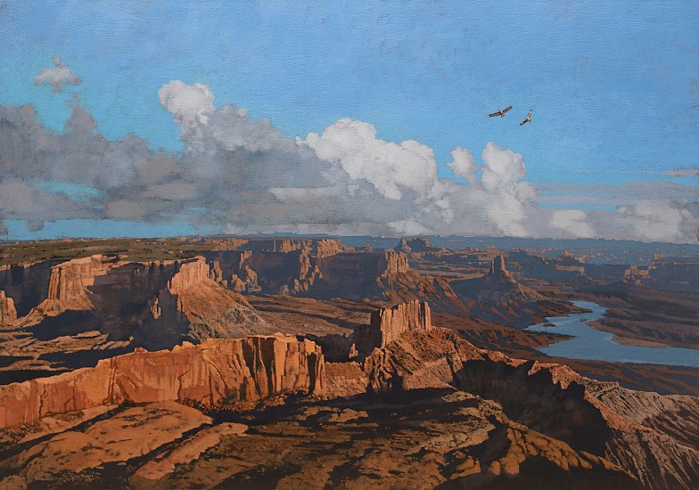 JOHN MEYER, Buzzards (Colorado River, USA)
Mixed media on canvas