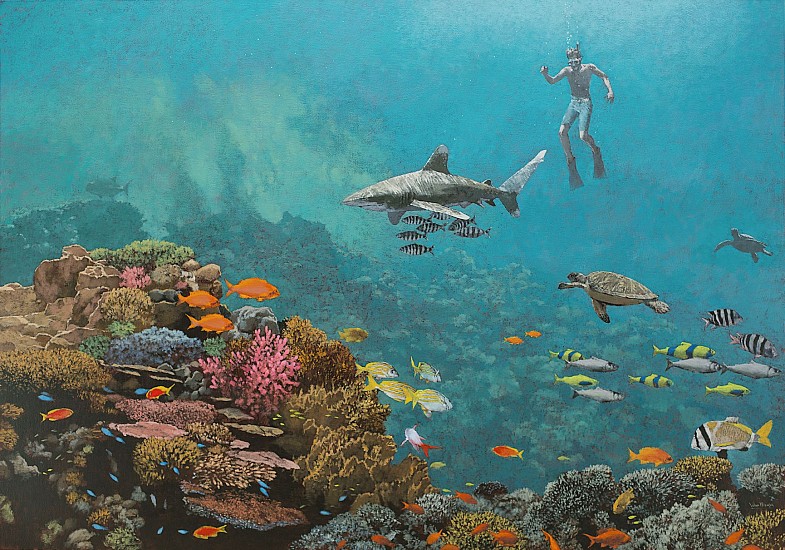 JOHN MEYER, Reef
Mixed media on canvas