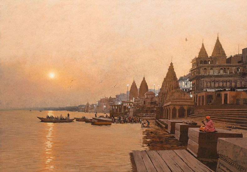 JOHN MEYER, Ganga (India)
Mixed media on canvas