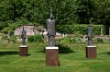 Deborah Bell, Invocation The Ancient Ones (I,II &V), Bronze on marble and stainless steel plinth, 143 x 45 x 45 cm (5) web