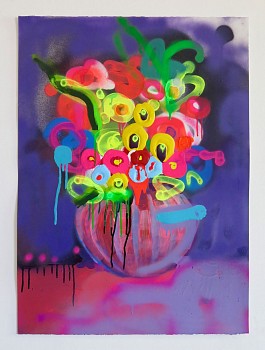 Kilmany Jo Liversage, POSIAE422, Artistico HP paperm acrylic, aerosol spray and marker on paper, 76 x 56 cm