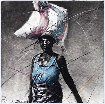 Vutomi byi lava xivindzi IV (Be bold in life IV), 40 x 40 cm