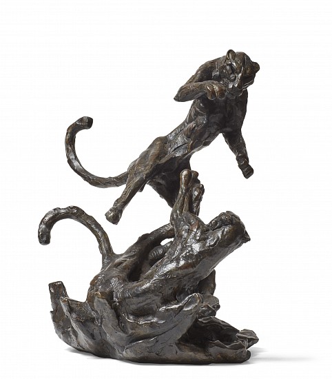 DYLAN LEWIS, S455 Playing Leopard Pair II Maquette
Bronze