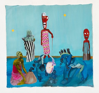 Teresa Kutala Firmino, I am the salt of the Earth, mixed media on canvas, 119 x 125.5 cm, FAC2379 (3)