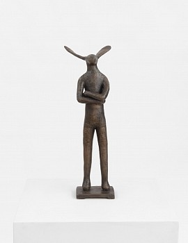 guy du toit arms folded legs square ed of 16 bronzem 51.5 x 17 x 25 cm c liz whitter 1