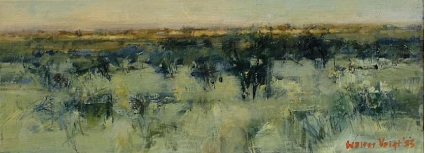 WALTER VOIGT, Sunrise Plains Study, Tswalu
Oil on canvas