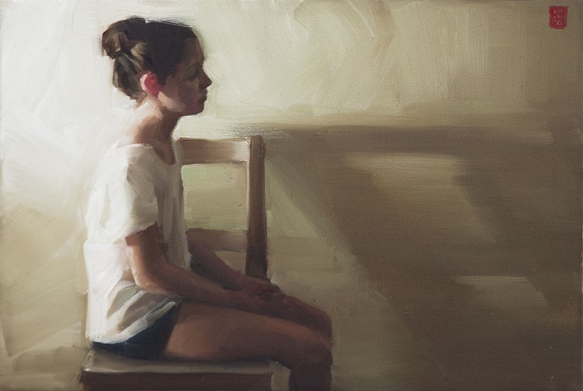 SASHA HARTSLIEF, Seated girl
Oil on canvas