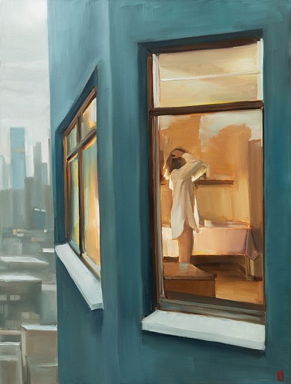 SASHA HARTSLIEF, Woman in the window
Oil on canvas