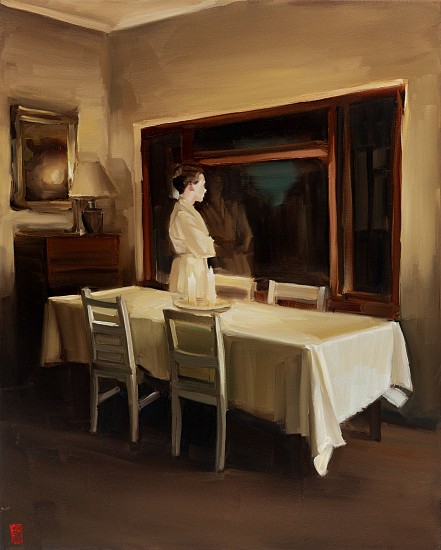 SASHA HARTSLIEF, Waiting and wondering
Oil on canvas