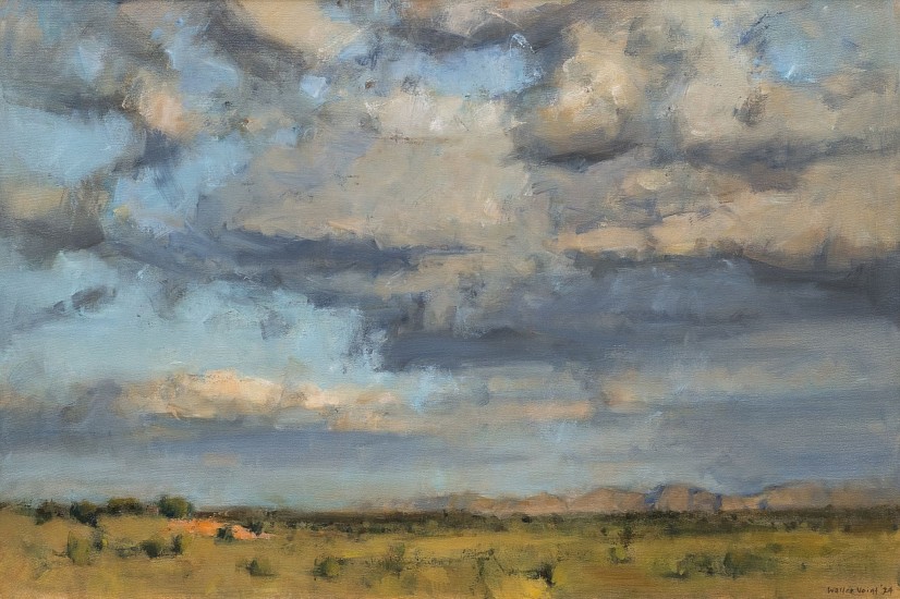 WALTER VOIGT, Stormcloud over Tswalu Plains
Oil on canvas