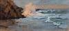 walter voigt sunlight on the wedge breakers oil on canvas 60 x 130 cm c matt slater hr 3