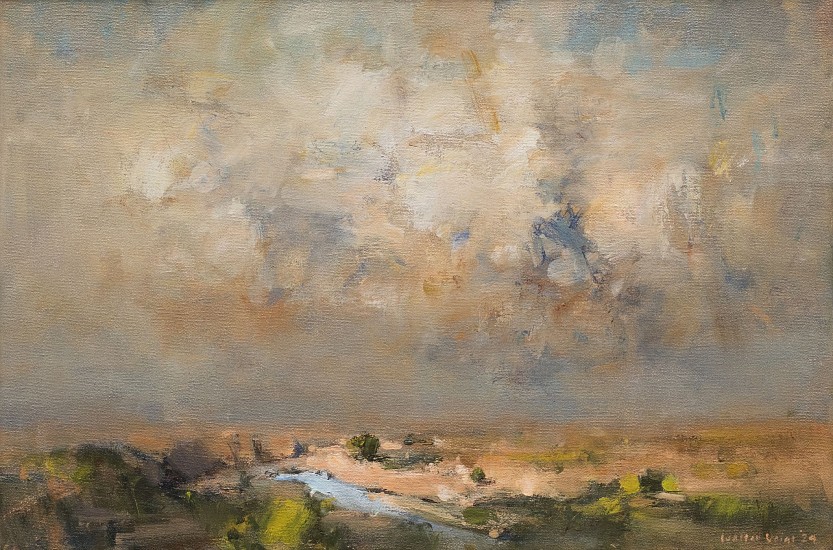 WALTER VOIGT, Olifants River with Stormcloud, Kruger
Oil on canvas