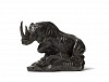 s400 charging black rhinoceros miniature