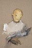 Lorienne Lotz, After Beuys Explaining Peace, oil and charcoal on linen, 50 x 40 cm (c) Matt Slater LR (detail 1)