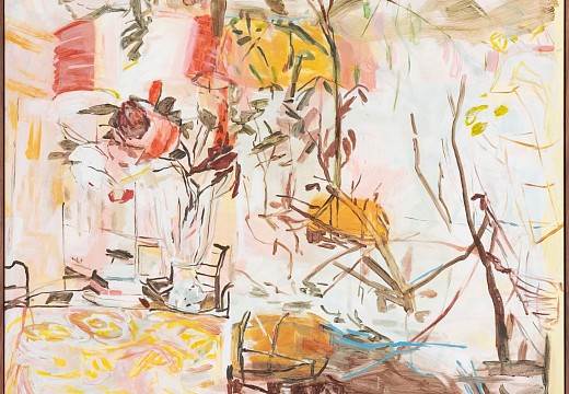 jeanne hoffman when at last we drift loose ii acrylic on italian cotton 120 x 100 cm c matt slater hr 1