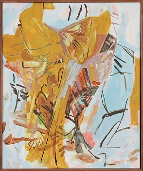 jeanne hoffman whispered sun acrylic on italian cotton 60 x 50 cm c matt slater hr 1